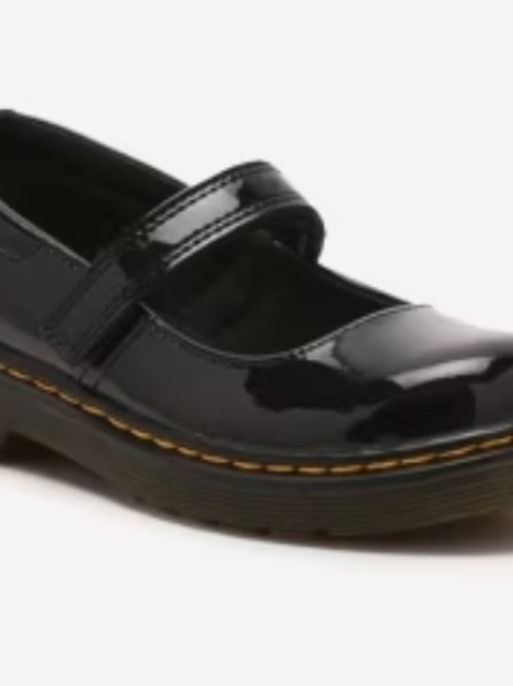 Dr. Martin Airwalk Patent Mary Jane Shoe in Black